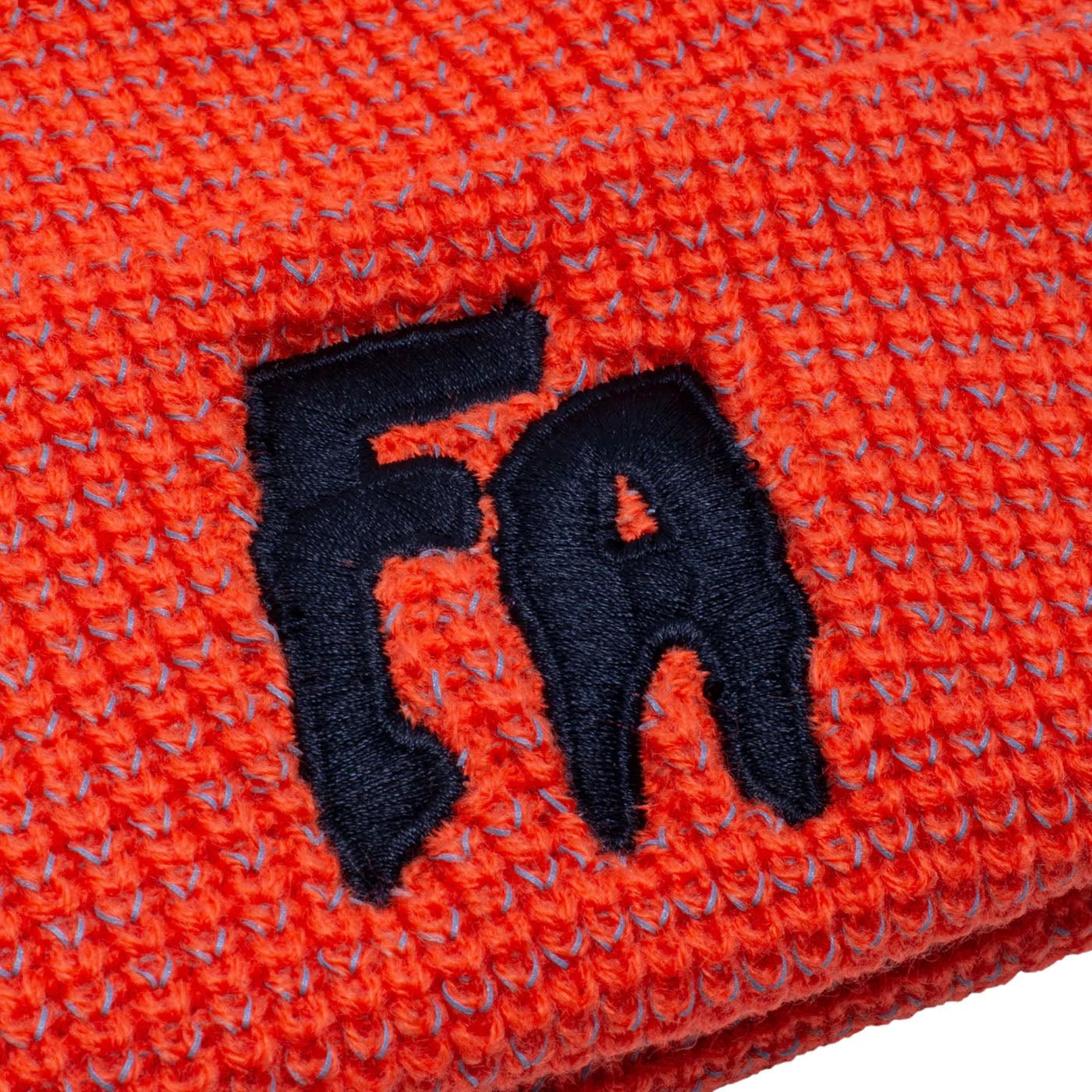Fucking Awesome Reflective Waffle Cuff Beanie, orange - Tiki Room Skateboards - 2