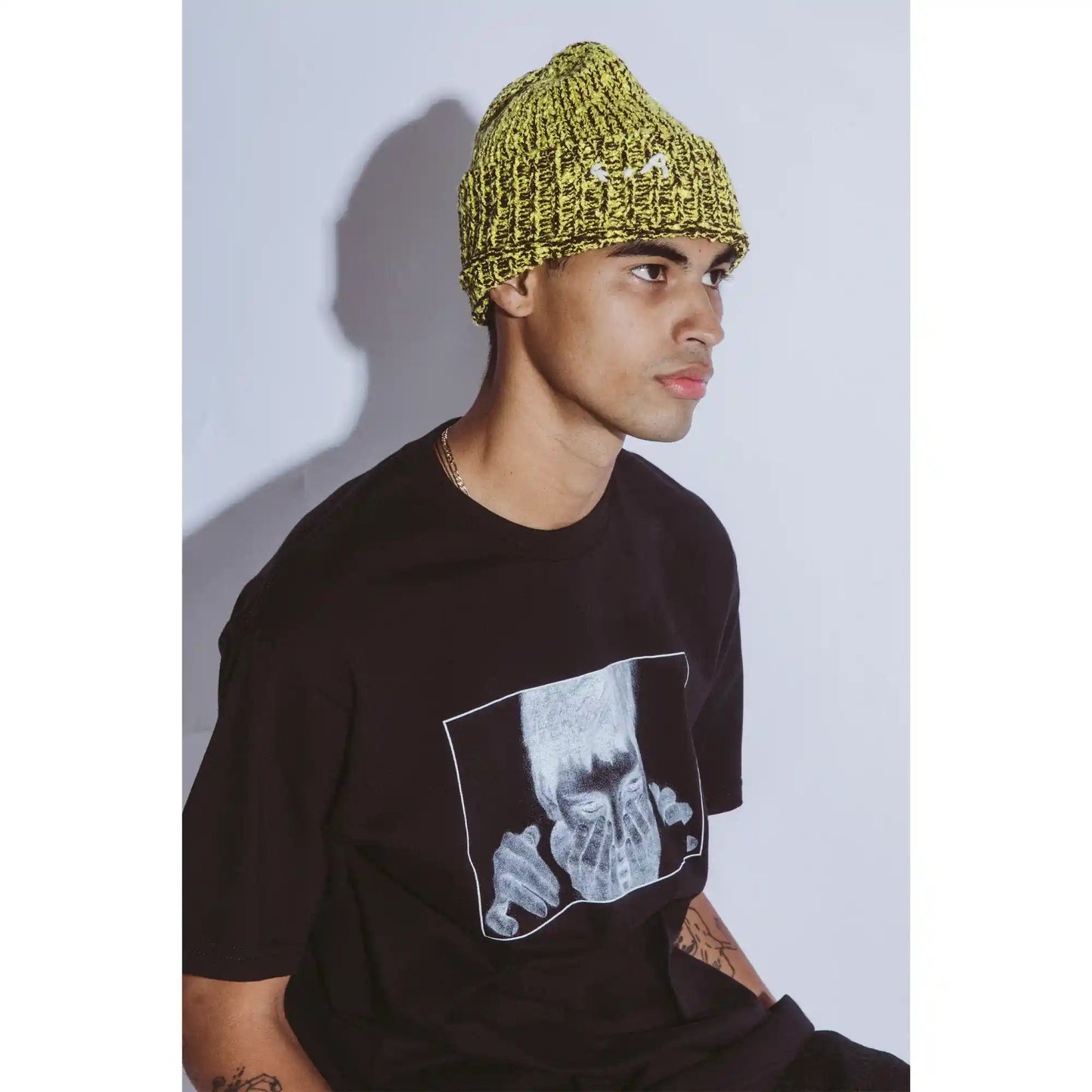 Fucking Awesome Unwound Cuff Beanie, yellow - Tiki Room Skateboards - 3