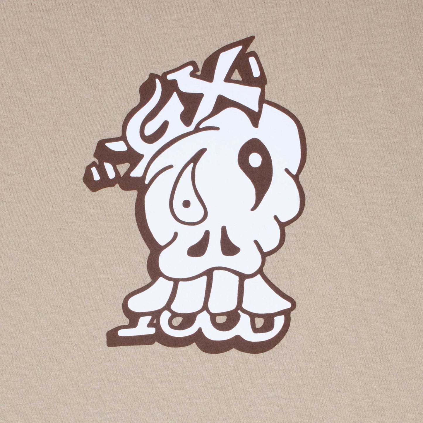 GX1000 Mind Over Matter Tee, tan - Tiki Room Skateboards - 2