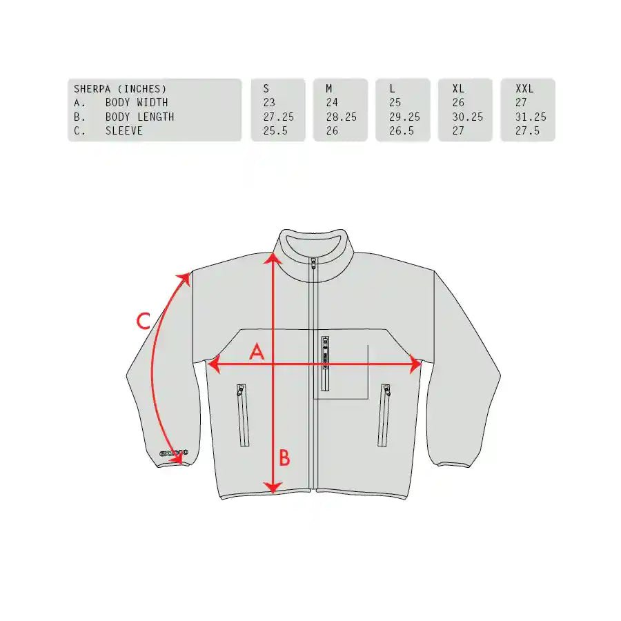 GX1000 Sherpa Fleece, mustard - Tiki Room Skateboards - 5