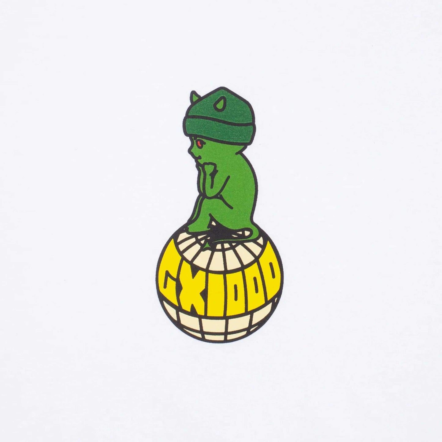 GX1000 World Tee, white - Tiki Room Skateboards - 2