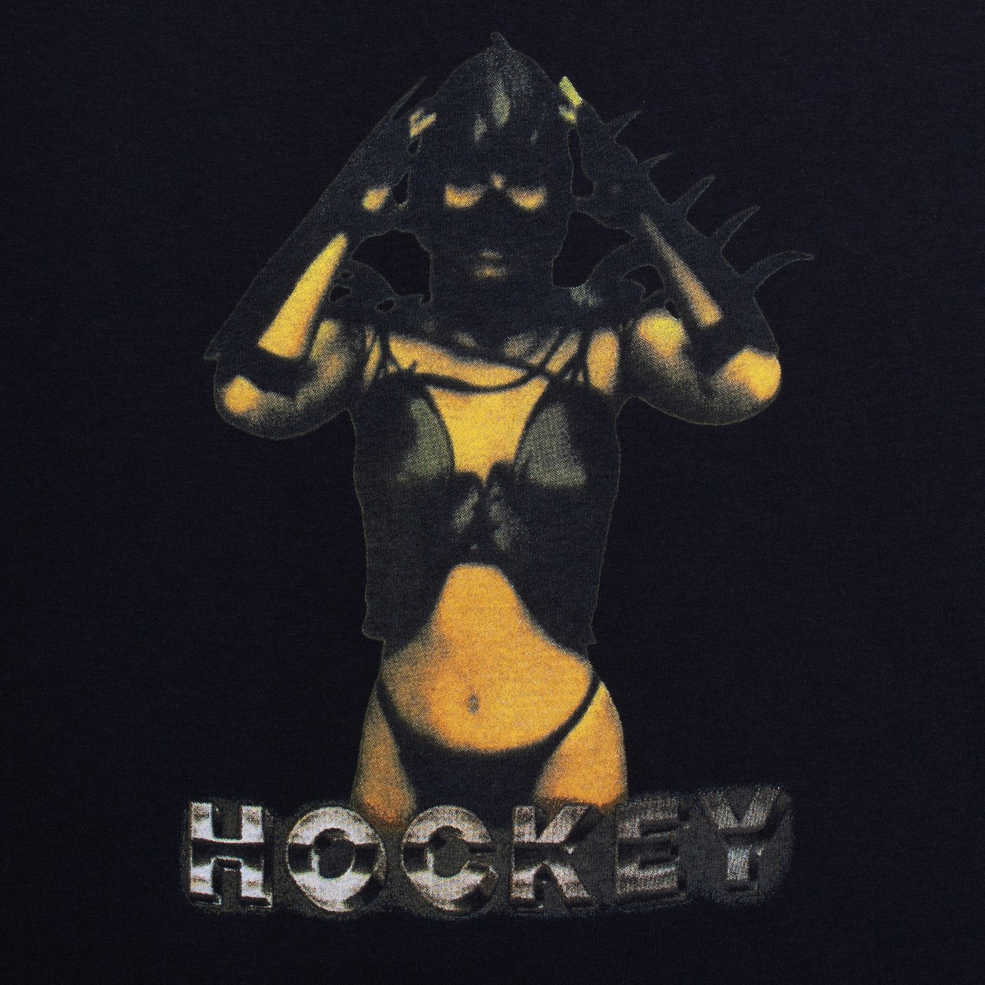 Hockey Gwendoline Tee, black - Tiki Room Skateboards - 2