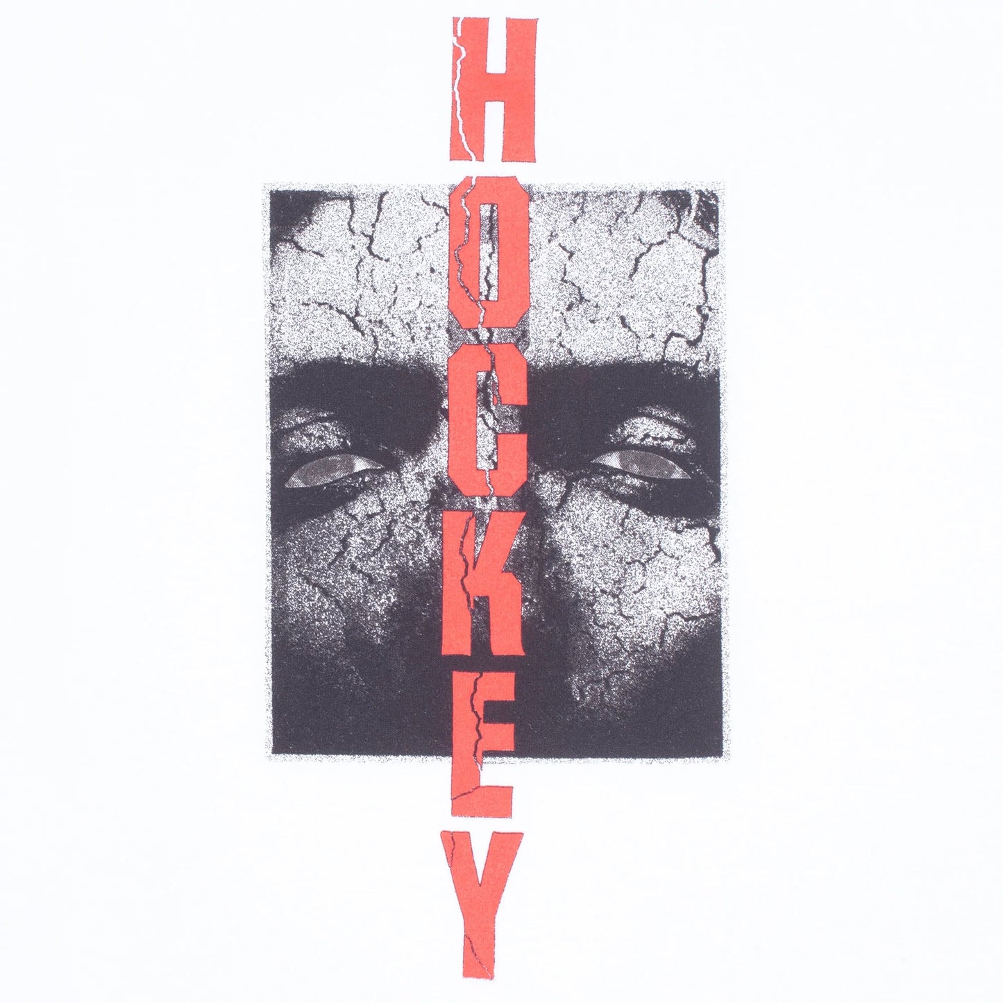 Hockey Scorched Earth Tee, white - Tiki Room Skateboards - 2