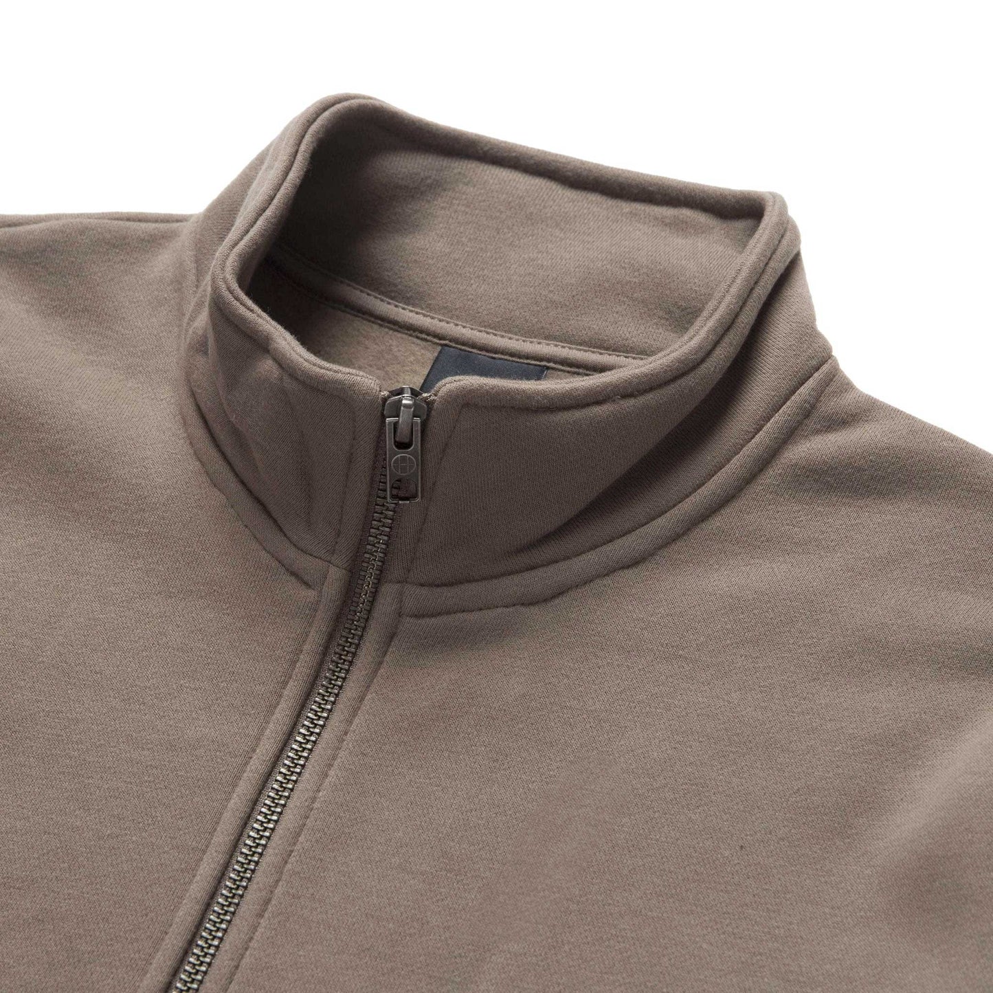 Huf Shadow Serif 1/4 Zip Mockneck, walnut - Tiki Room Skateboards - 6