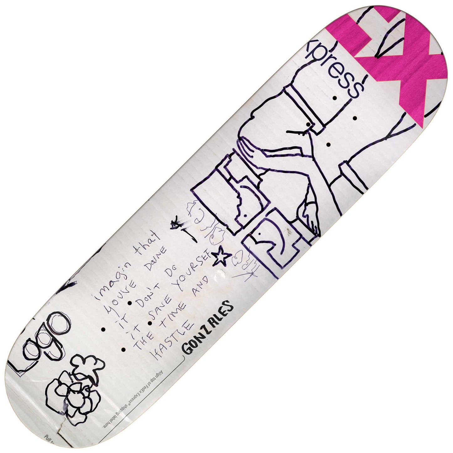 Krooked Gonz Kastle deck (8.62") - Tiki Room Skateboards - 1