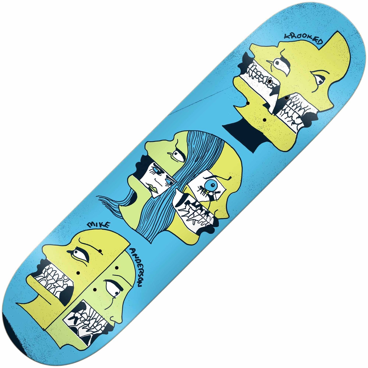 Krooked Manderson Two Face Deck (8.06") - Tiki Room Skateboards - 1
