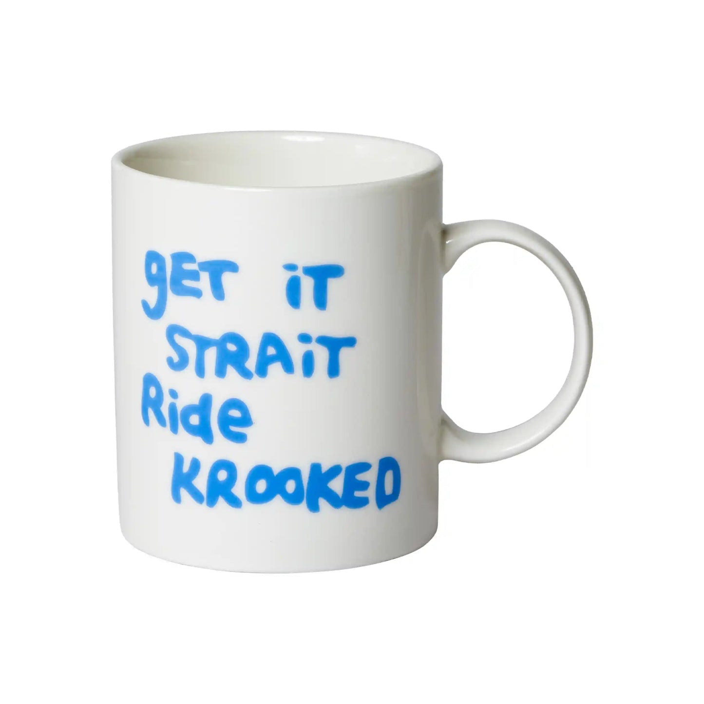 Krooked Strait Eyes Coffee Mug, white - Tiki Room Skateboards - 2