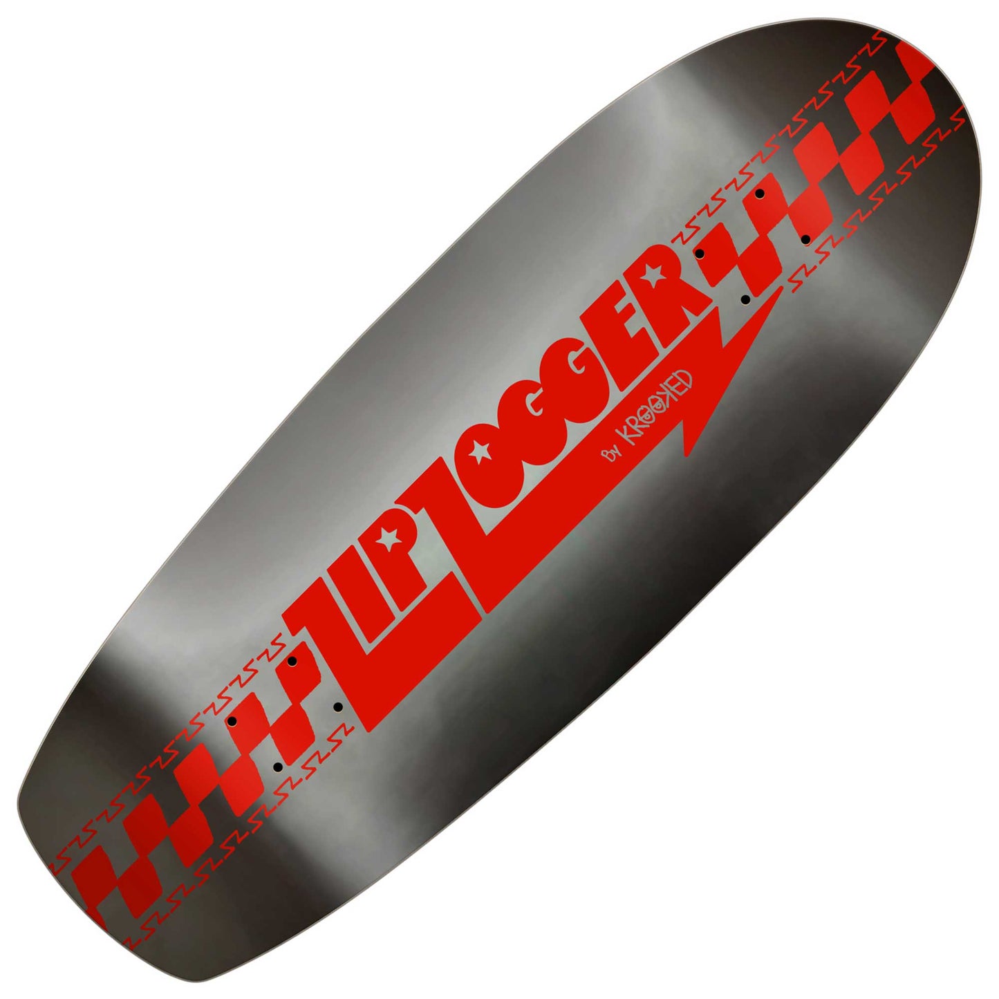 Krooked Zip Zogger Black Foil Deck (10.75") - Tiki Room Skateboards - 1