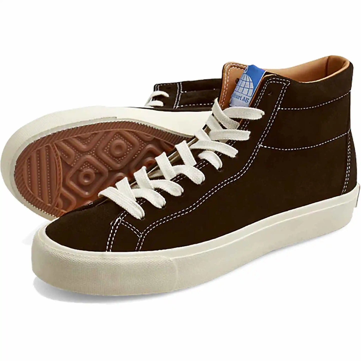 Last Resort AB VM003 Hi Suede, chocolate brown/white - Tiki Room Skateboards - 3