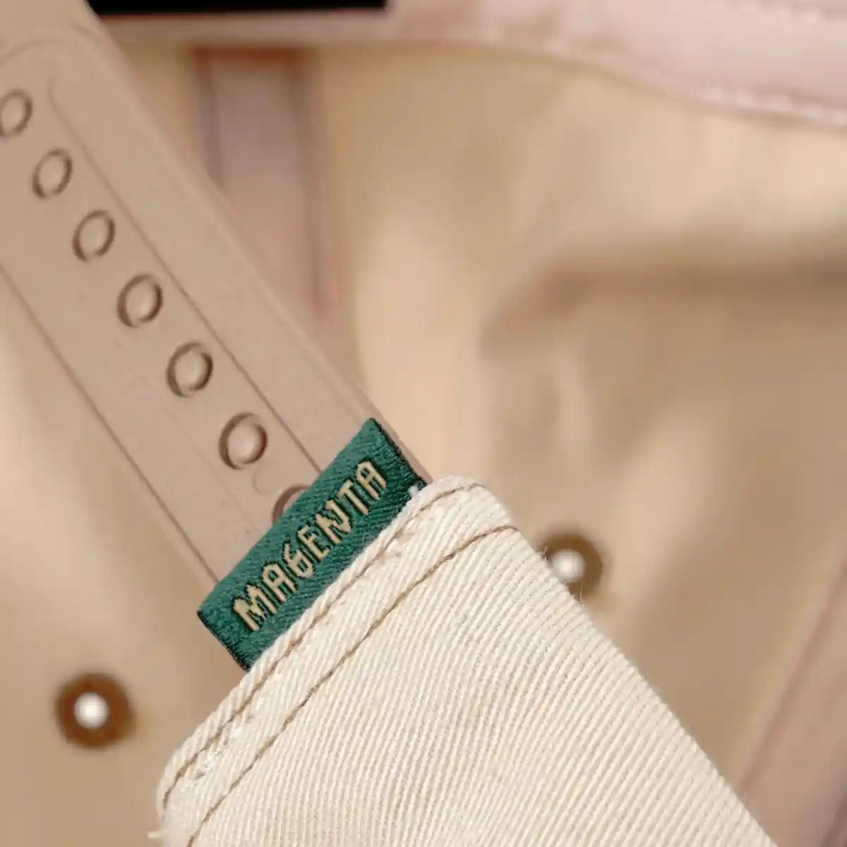 Magenta Amiral 6 Panel Hat, natural - Tiki Room Skateboards - 4