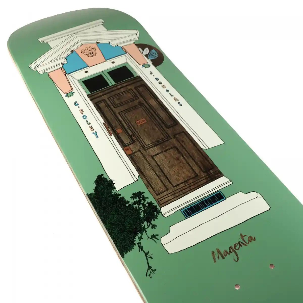 Magenta Casey & Jameel Door Deck (8.0”) - Tiki Room Skateboards - 2