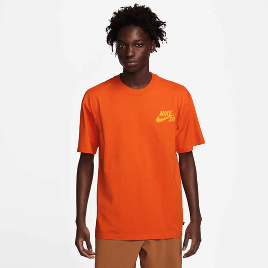 Nike SB Logo Skate T-Shirt, campfire orange - Tiki Room Skateboards - 1