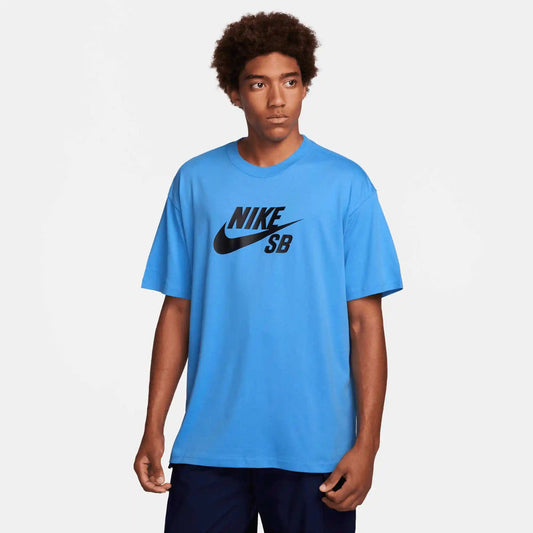 Nike SB Logo Skate T-Shirt, university blue/black - Tiki Room Skateboards - 1