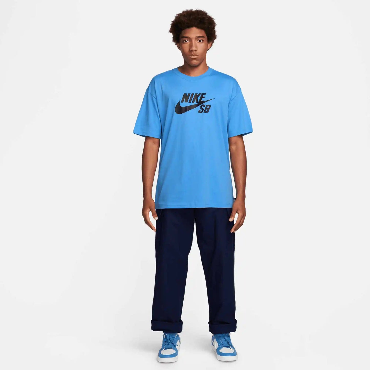 Nike SB Logo Skate T-Shirt, university blue/black - Tiki Room Skateboards - 3