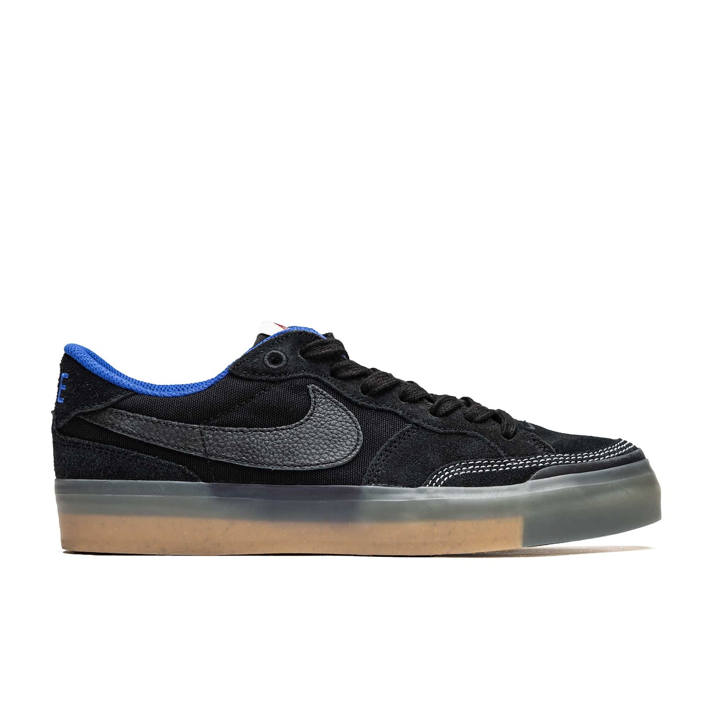 Nike SB Pogo Premium, black/black-hyper royal-gum light brown - Tiki Room Skateboards - 1