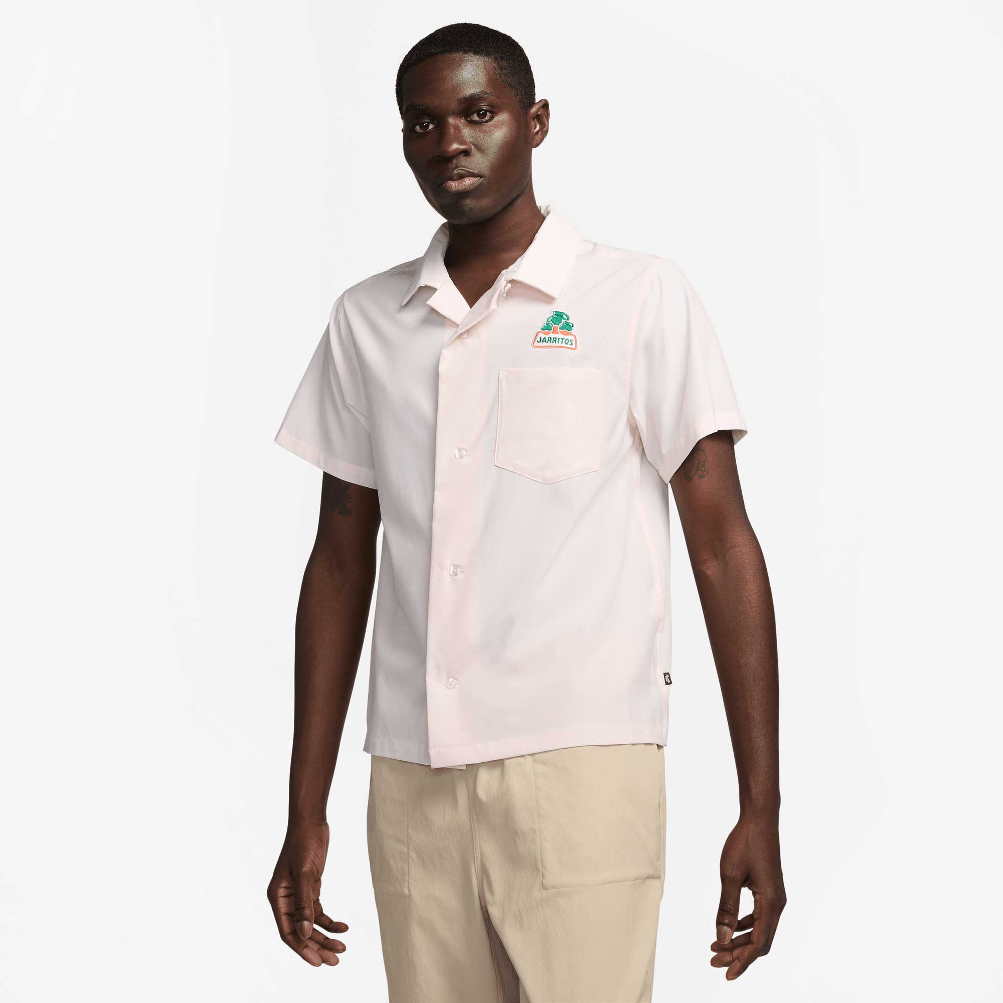 Nike SB X Jarritos®️ Short-Sleeve Bowling Button-Up Shirt, pearl