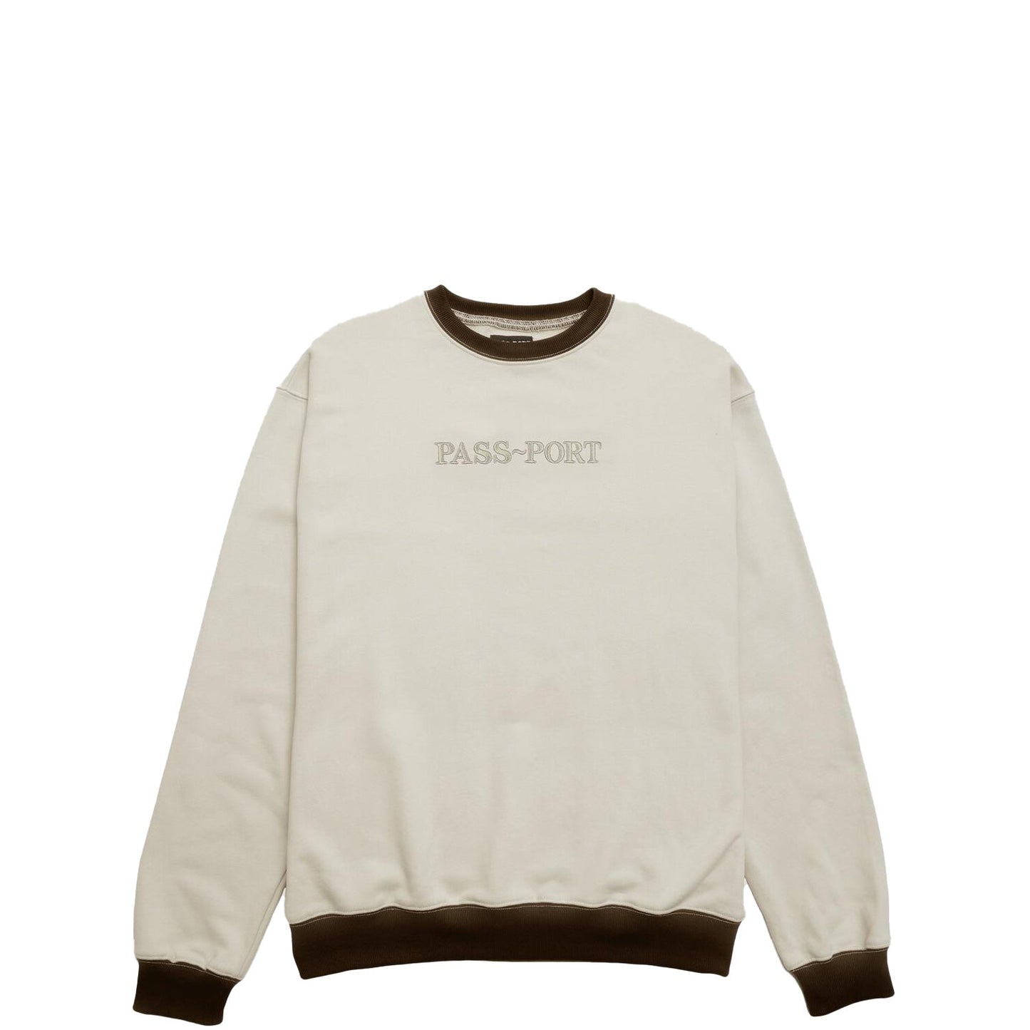 Passport Organic Tonal Sweater, sand - Tiki Room Skateboards - 1