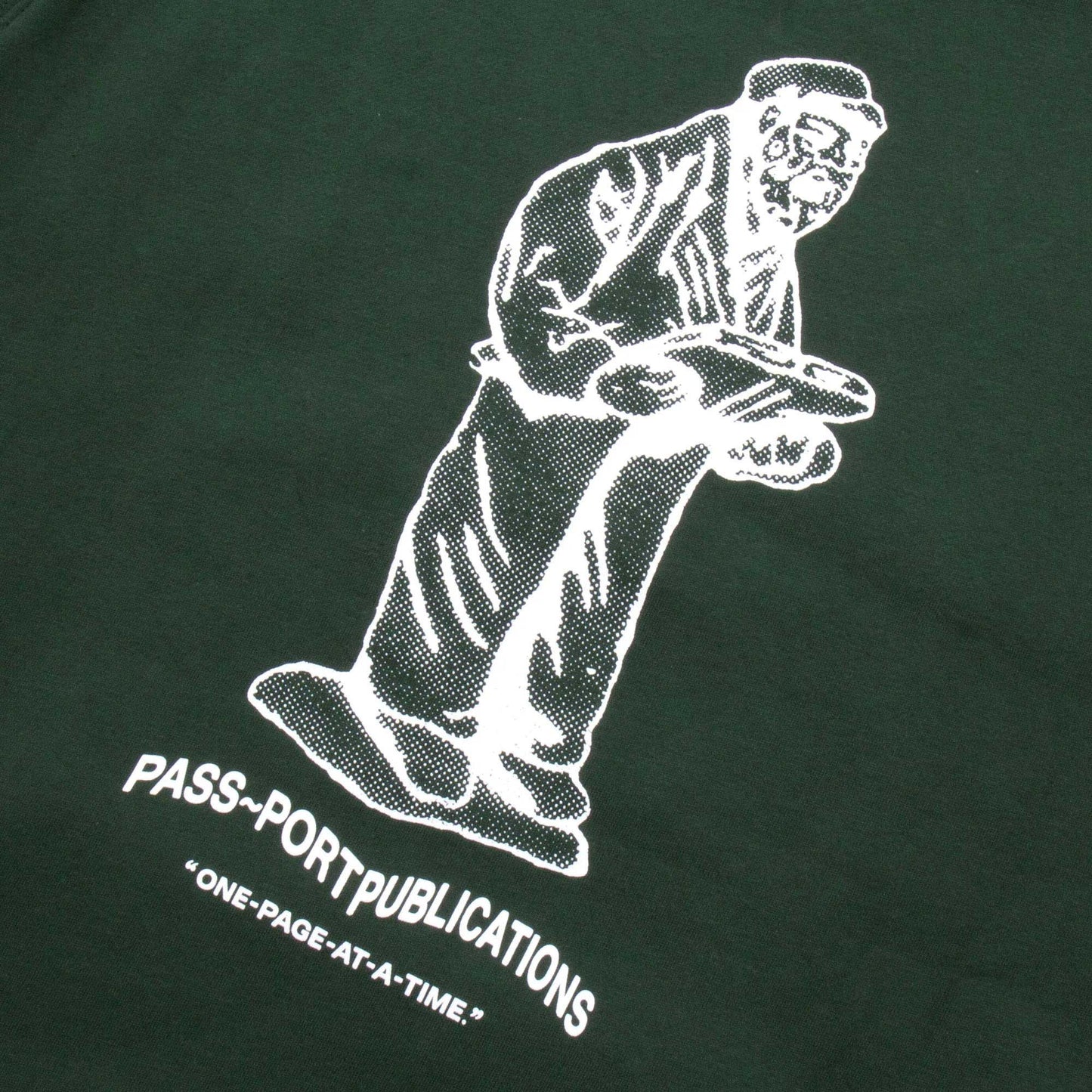 Passport Publish Hoodie, forest green - Tiki Room Skateboards - 4