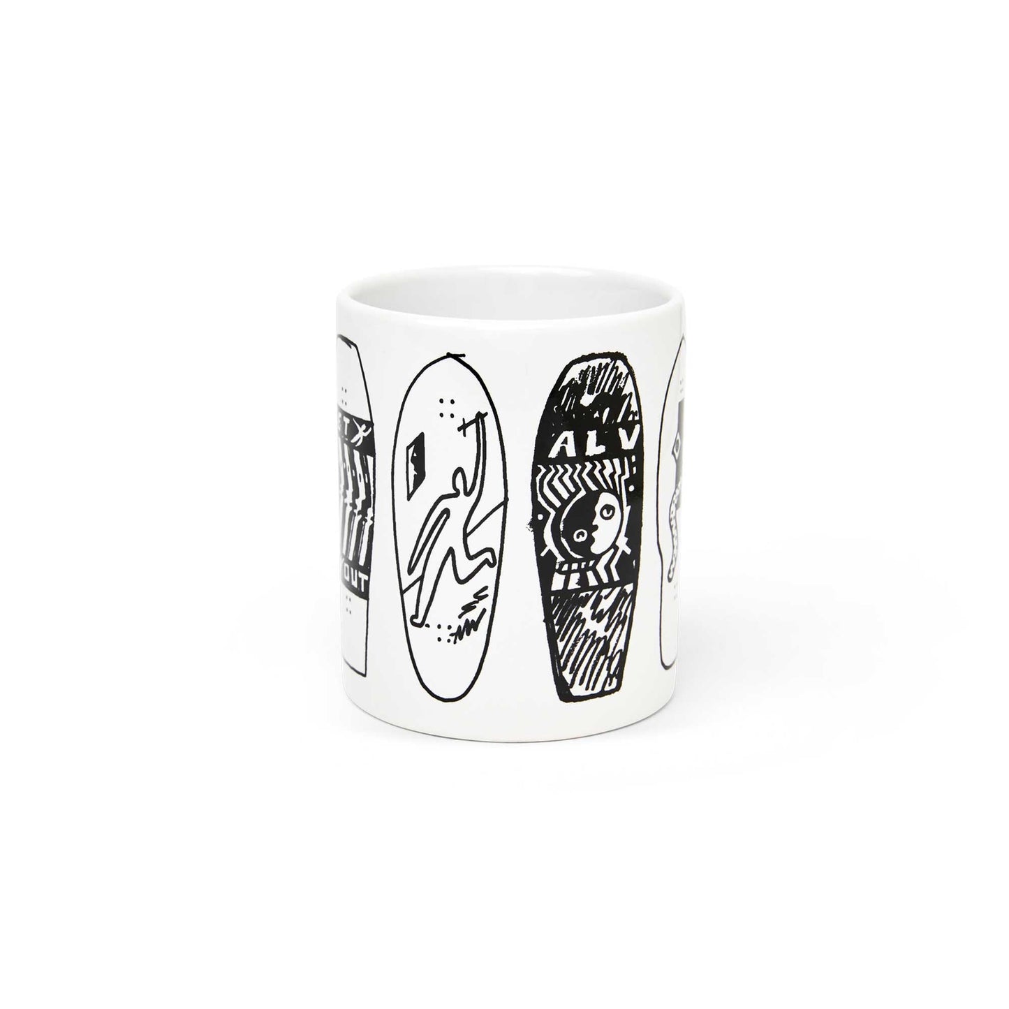 Polar Prototypes Mug, white/black - Tiki Room Skateboards - 3