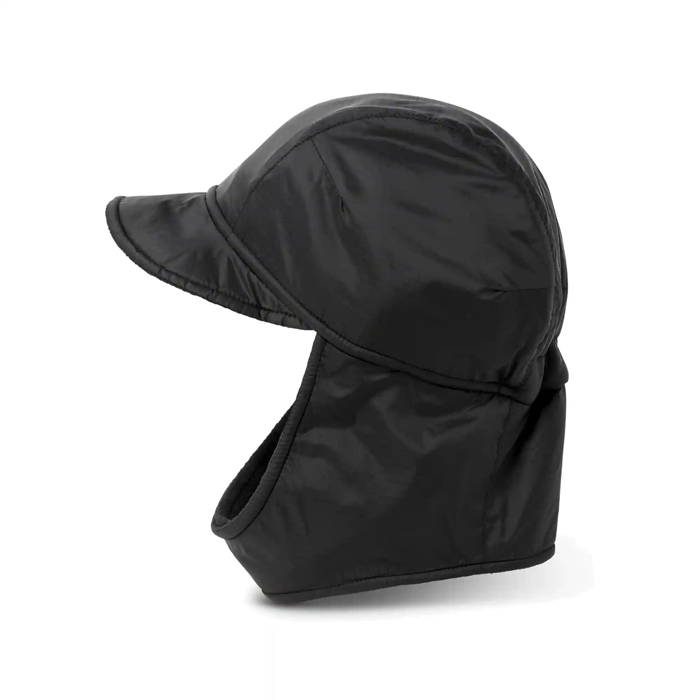 Polar Ripstop Luke Flap Cap, black - Tiki Room Skateboards - 3