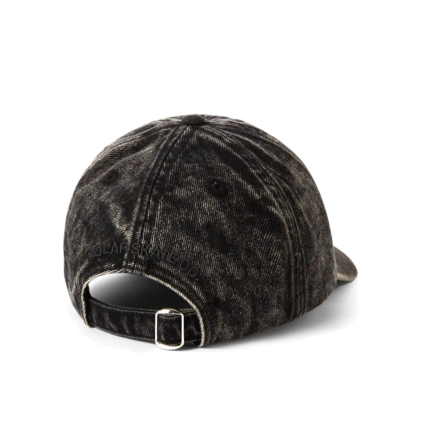 Polar Stroke Logo Denim Cap, dark acid black - Tiki Room Skateboards - 2