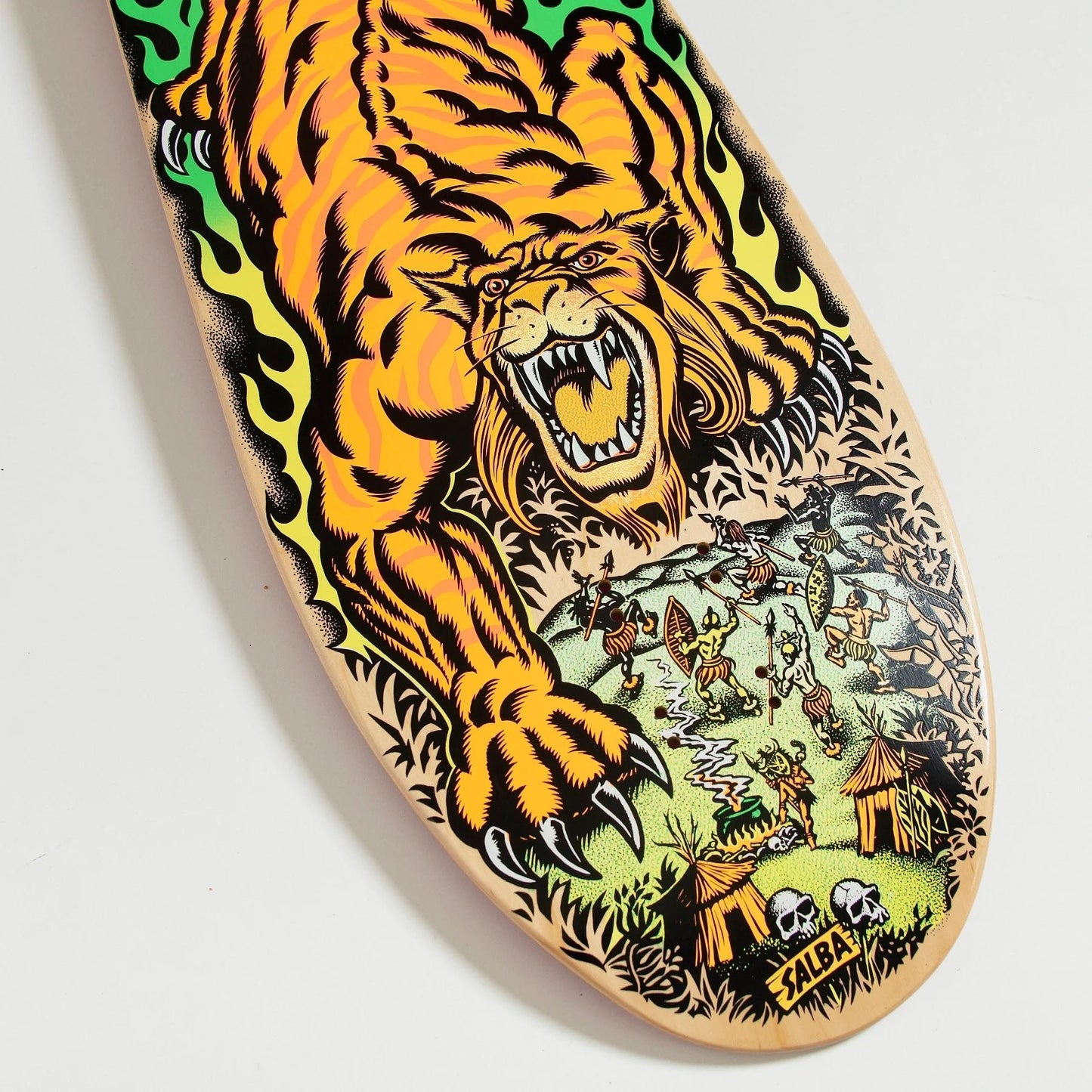 Santa Cruz Salba Tiger reissue deck (10.3" x 31.1") - Tiki Room Skateboards - 3