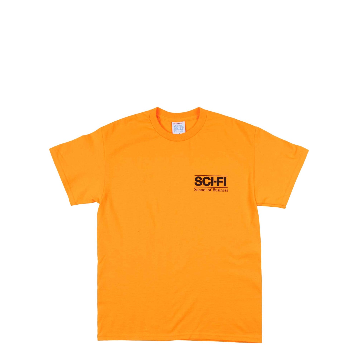 Sci-fi Fantasy Business School Tee, orange - Tiki Room Skateboards - 1