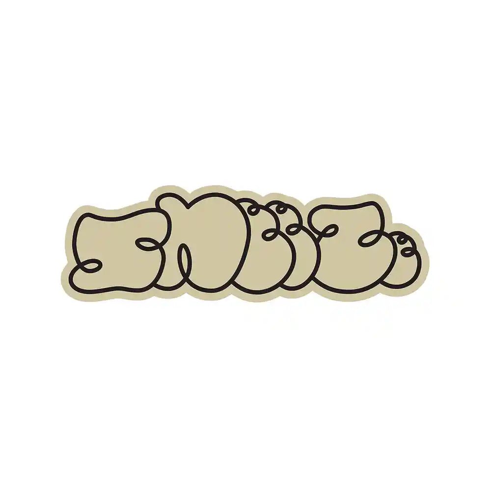 Sneeze Logo Sticker, travertine