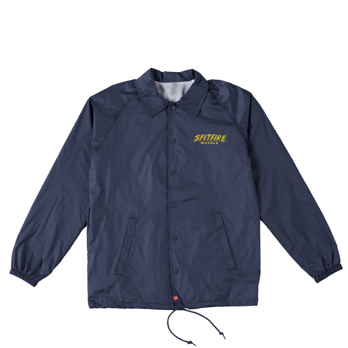 Spitfire Hell Hounds II Raw Coaches Jacket, deep navy w yellow prints - Tiki Room Skateboards - 2