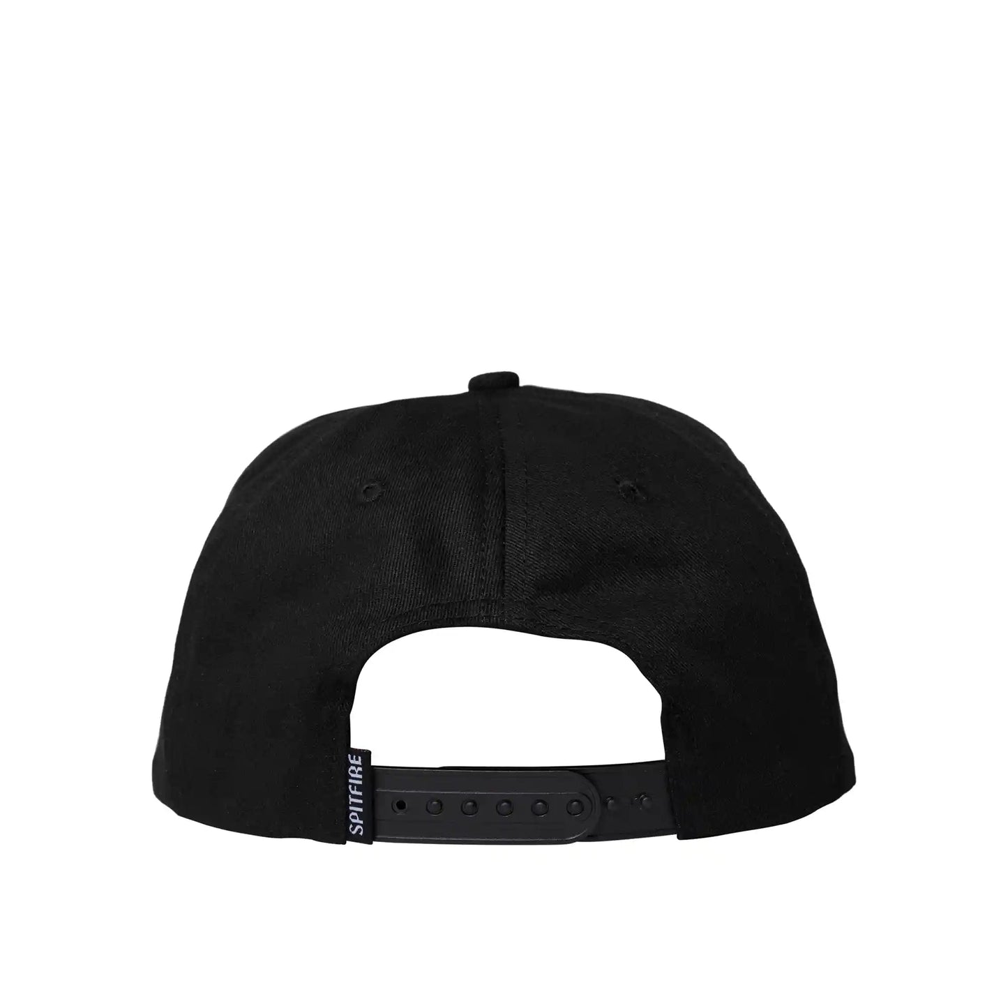 Spitfire Swirled Classic Patch Snapback, black/yellow - Tiki Room Skateboards - 2