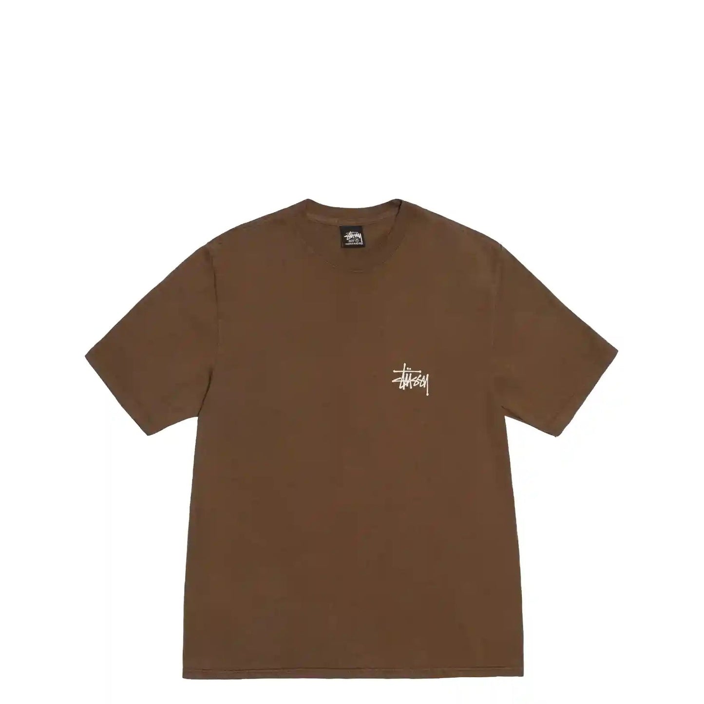 Stussy Basic Stussy Pigment Dyed Tee, brown - Tiki Room Skateboards - 2