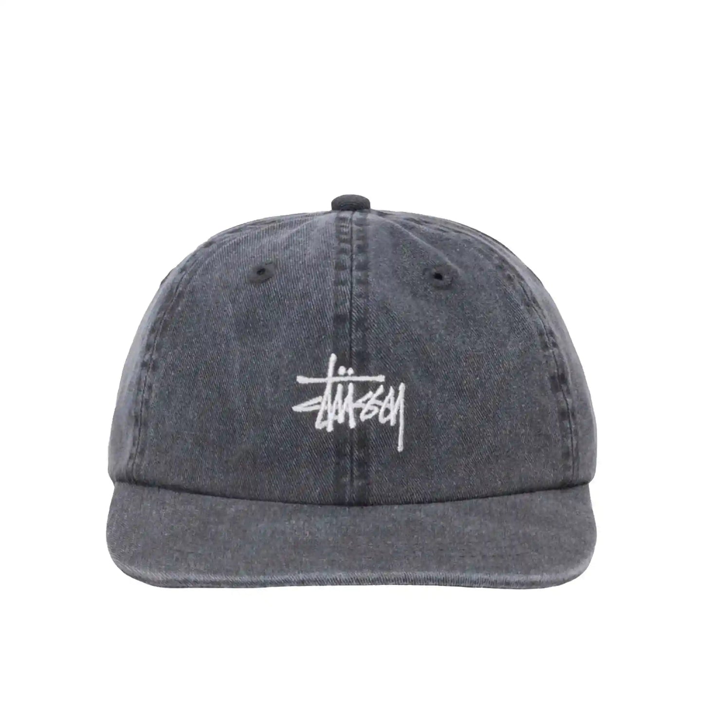 Stussy Washed Basic Low Pro Cap, charcoal - Tiki Room Skateboards - 3