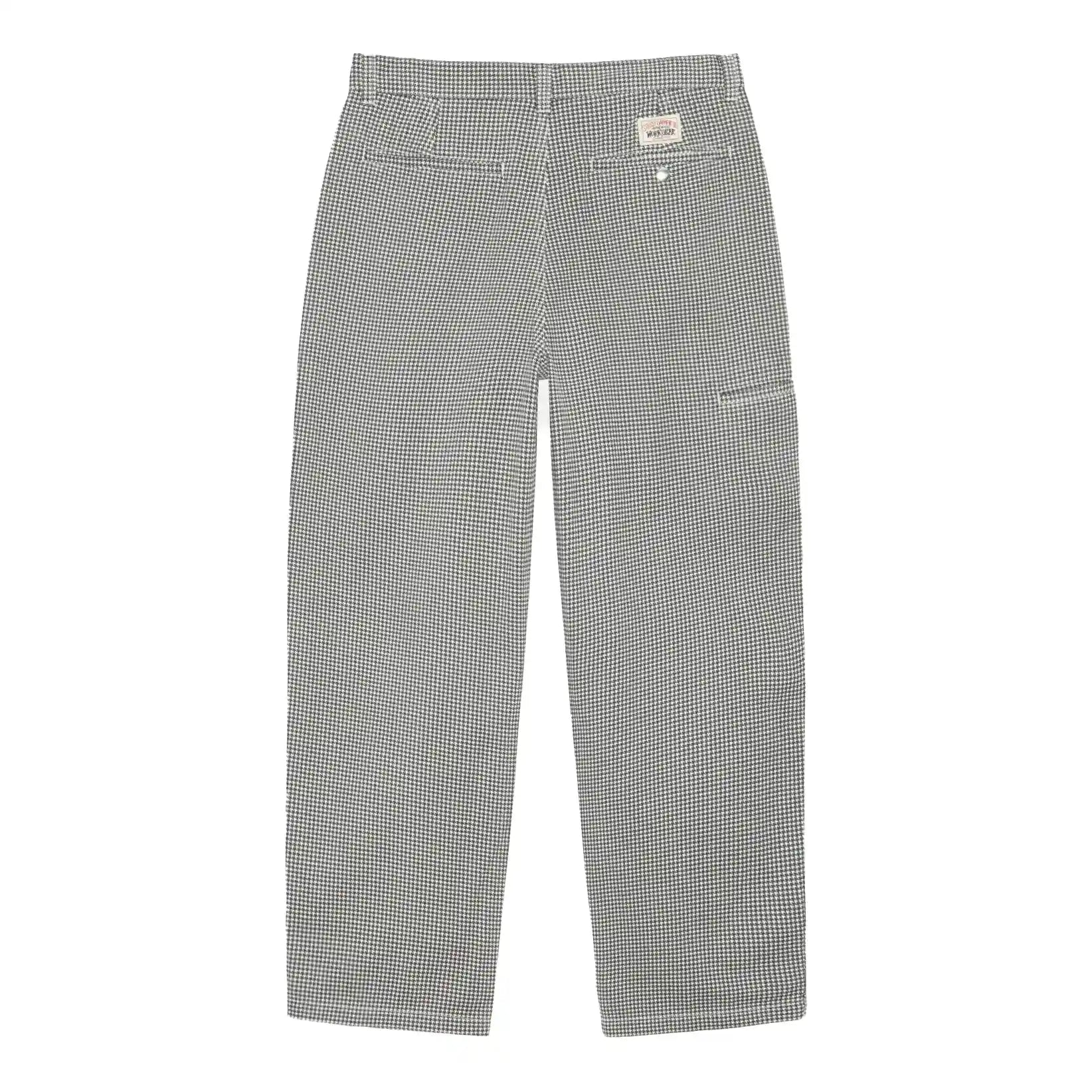 Stussy Workgear Trouser Twill, houndstooth – Tiki Room Skateboards Stussy Workgear Trouser Twill, houndstooth – Tiki Room Skateboards