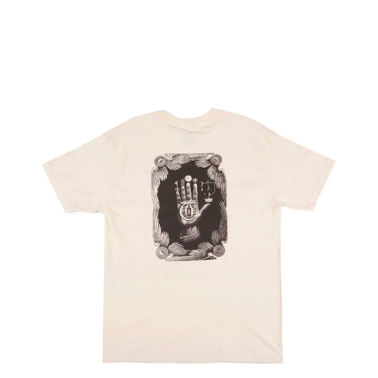Theories Hand Of Theories Tee, cream - Tiki Room Skateboards - 1