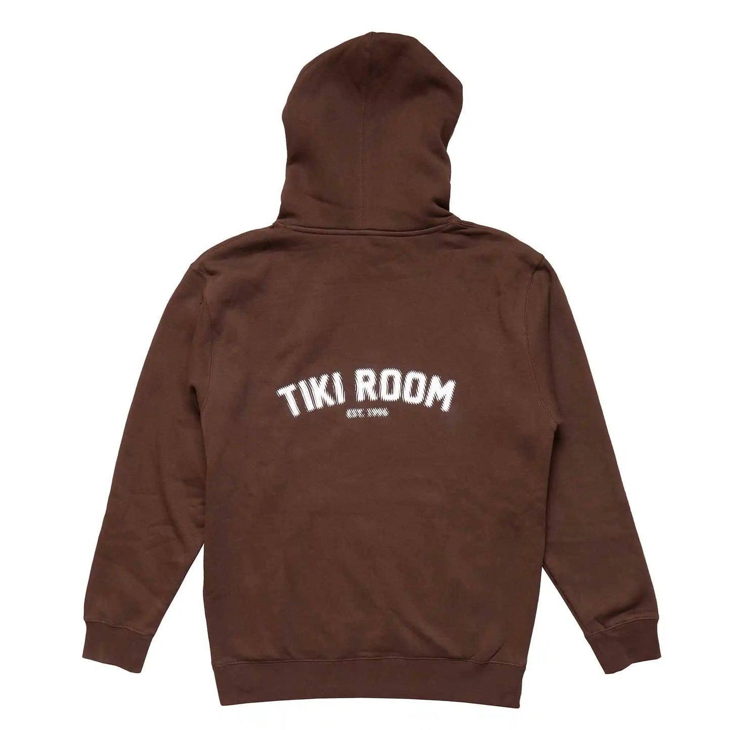 Tiki Room Halftone Arch Hoodie, brown - Tiki Room Skateboards - 3