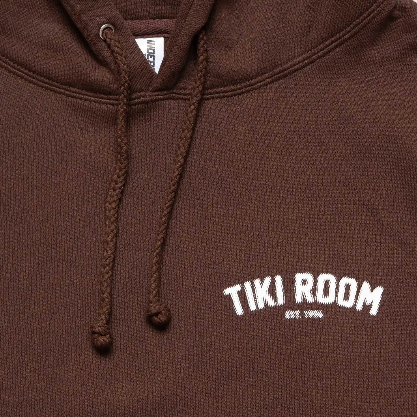 Tiki Room Halftone Arch Hoodie, brown - Tiki Room Skateboards - 2