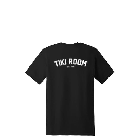 Tiki Room Halftone Arch Tee, black - Tiki Room Skateboards - 1