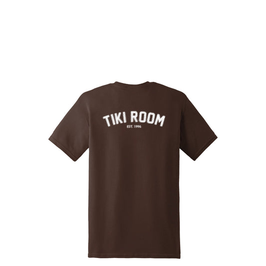 Tiki Room Halftone Arch Tee, brown - Tiki Room Skateboards - 1