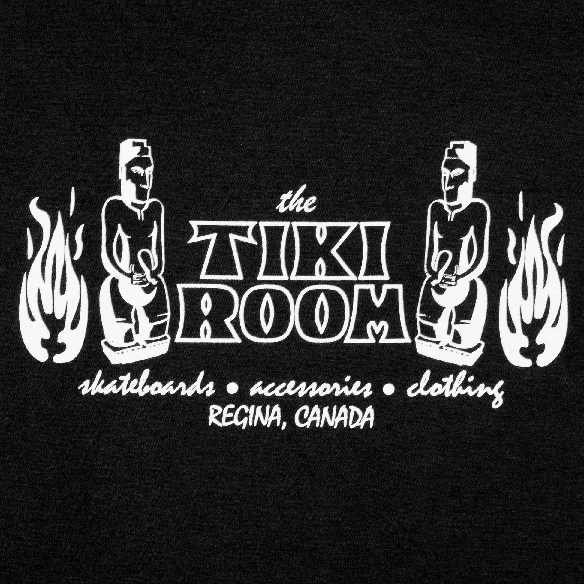 Tiki Room OG Logo Hoodie, black - Tiki Room Skateboards - 2