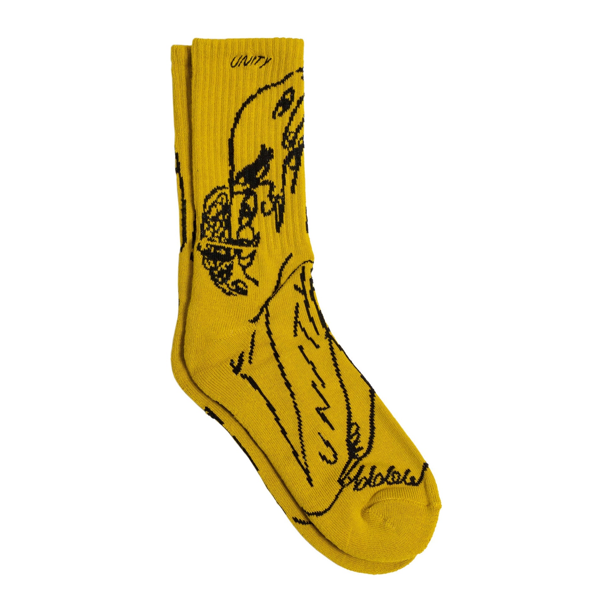 Unity Glow Sock, gold - Tiki Room Skateboards - 1