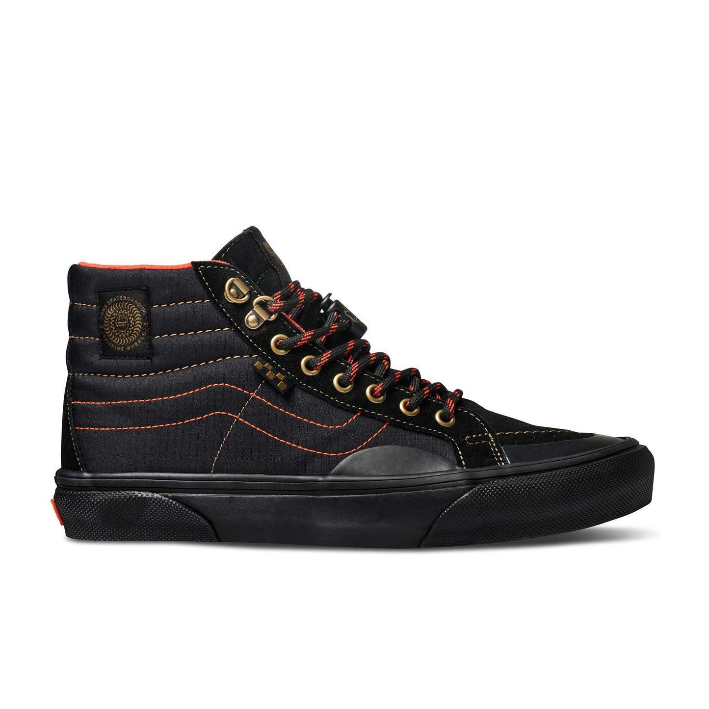 Vans Skate Sk8-Hi Reissue, spitfire black/flame - Tiki Room Skateboards - 12