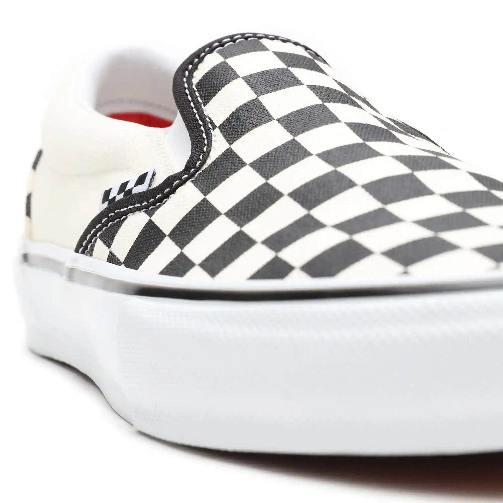 Vans Skate Slip-On, (checkerboard) black/off white - Tiki Room Skateboards - 8