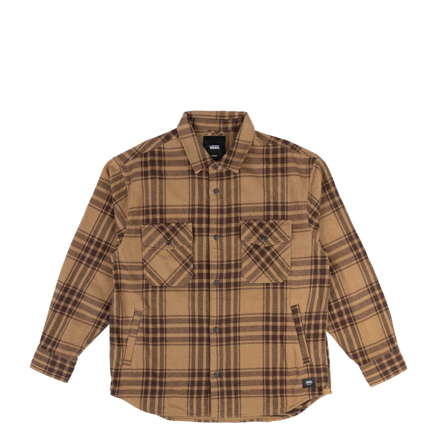 Vans Vintage Oversized Heavyweight Longsleeve Woven, dirt - Tiki Room Skateboards - 1