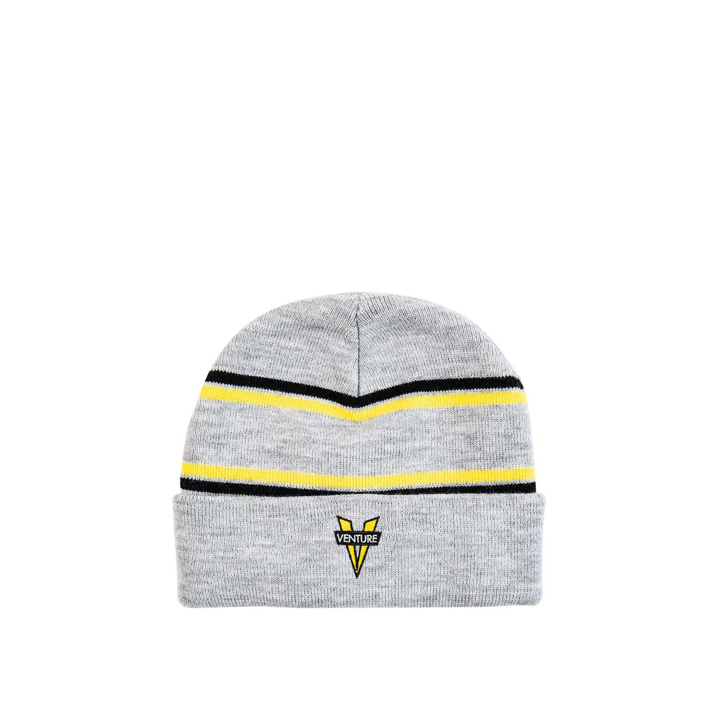 Venture Heritage Cuff Beanie, heather/yellow/black - Tiki Room Skateboards - 1