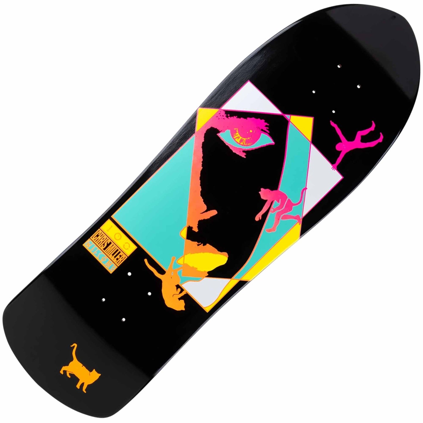 Welcome Chris Miller "Faces" On Crossbone Deck (10") - Tiki Room Skateboards - 1