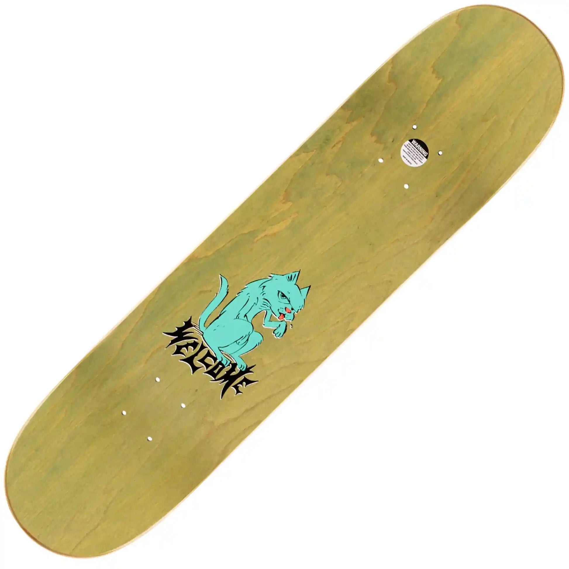 Welcome Purr Pile Nora Pro Model Deck (7.75"), purple stain - Tiki Room Skateboards - 3