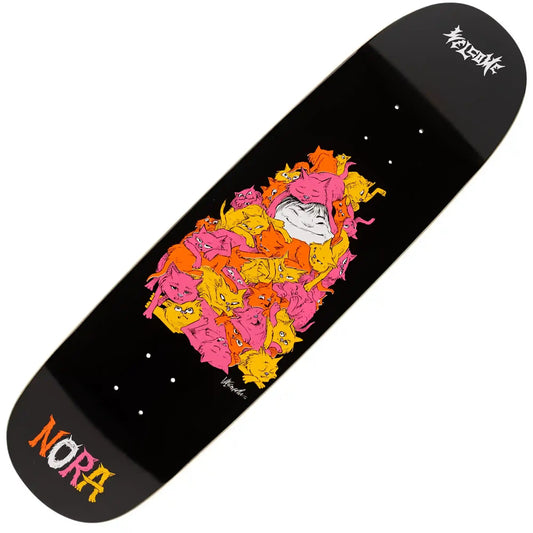 Welcome Purr Pile Nora Pro Model Deck (8.8") - Tiki Room Skateboards - 1