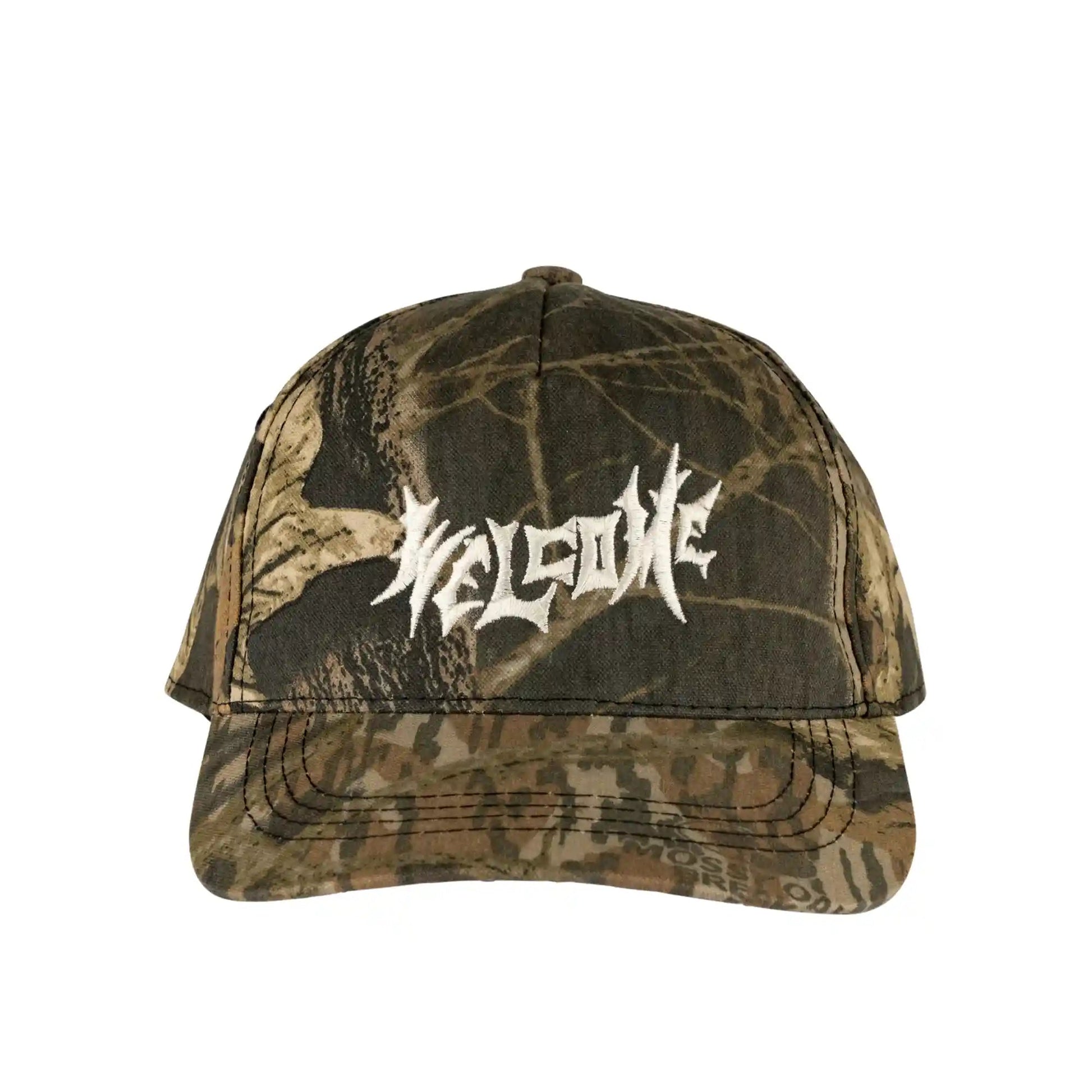 Welcome Vamp Embroidered Hat, camo - Tiki Room Skateboards - 3