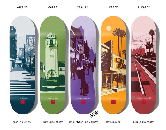 Chocolate City Series Decks 2023 - Tiki Room Skateboards