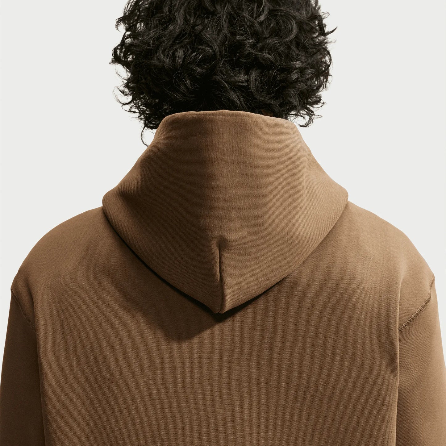 Nike SB Essential Fleece Pullover Skate Hoodie, mosswood brown/white